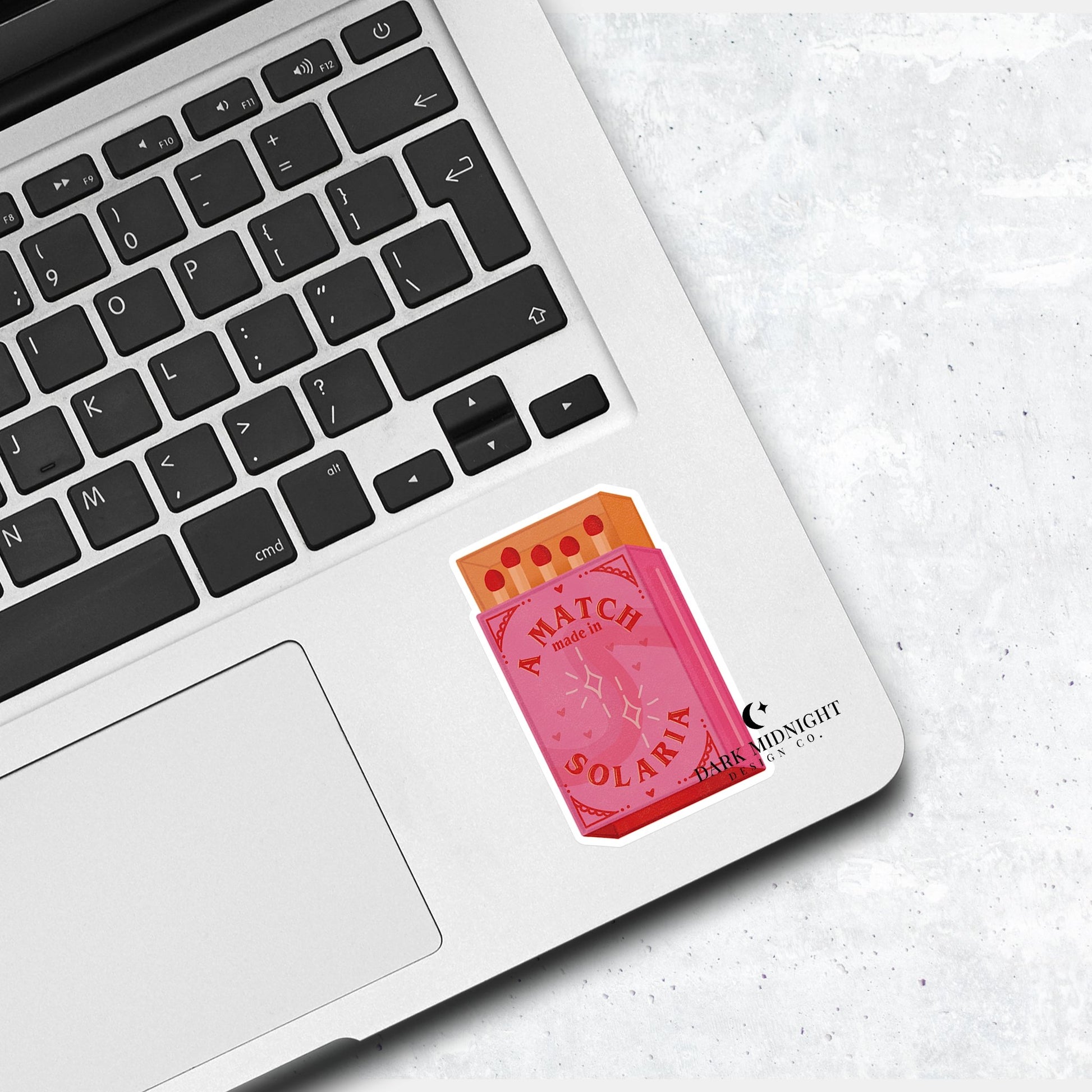 Match Made in Solaria Matchbox - Officially Licensed Zodiac Academy Sticker - Dark Midnight Design Co