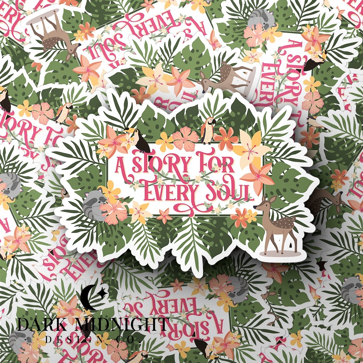 Pemberley Books Mural Sticker - Officially Licensed Queen's Cove Series - Dark Midnight Design Co