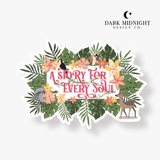 Pemberley Books Mural Sticker - Officially Licensed Queen's Cove Series - Dark Midnight Design Co