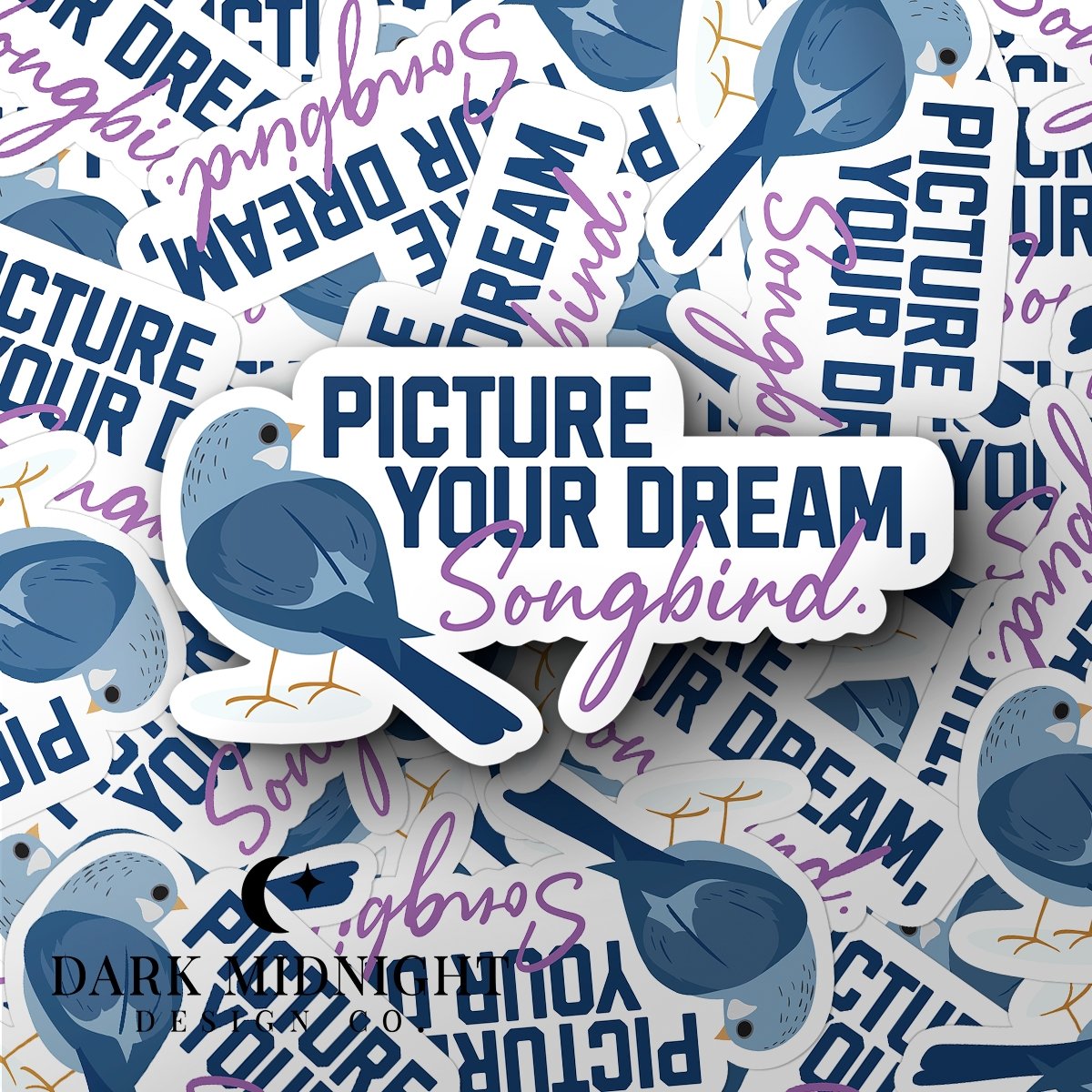 Pre-Order: Songbird Sticker - Officially Licensed Vancouver Storm Series - Dark Midnight Design Co