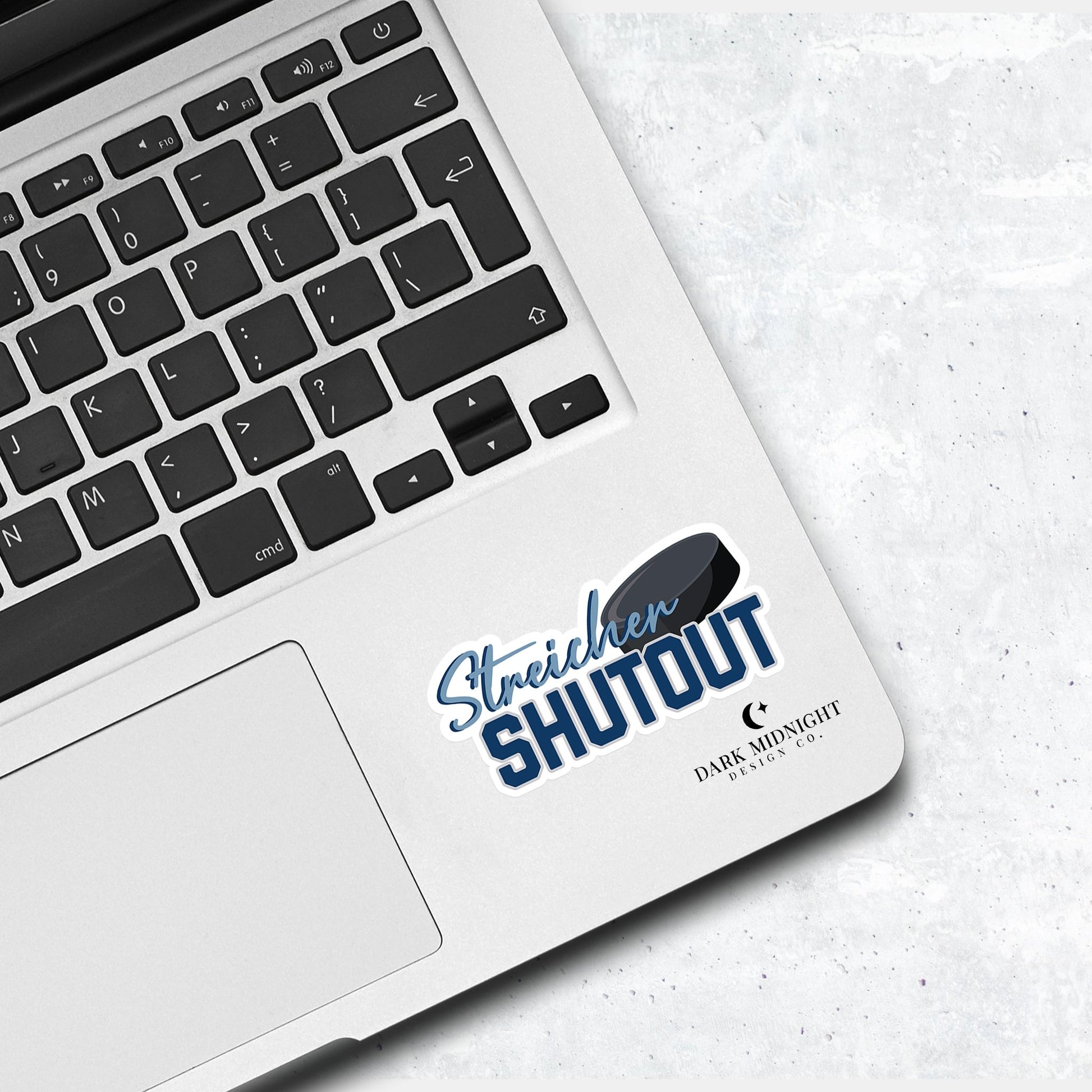 Pre-Order: Streicher Shutout Sticker - Officially Licensed Vancouver Storm Series - Dark Midnight Design Co