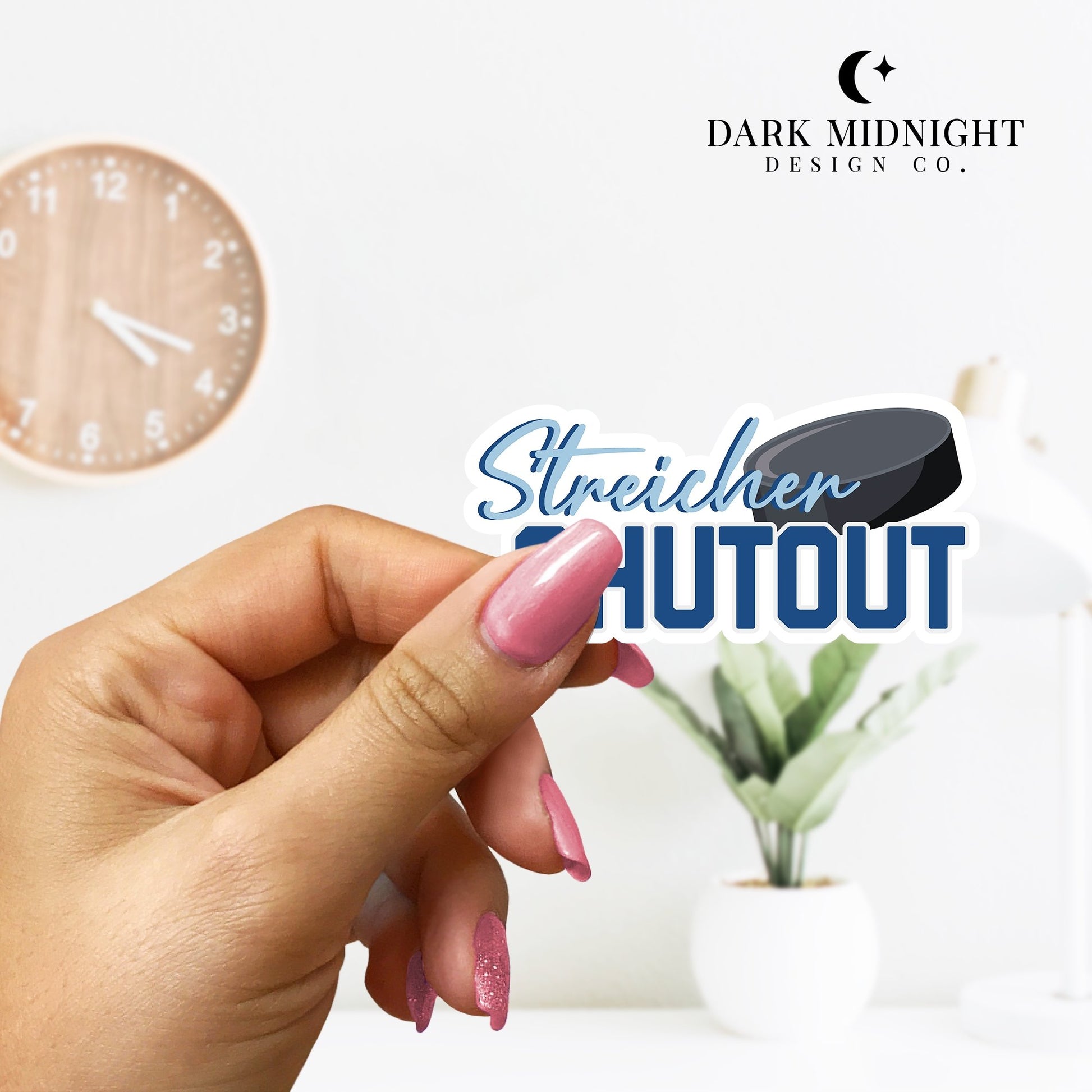 Pre-Order: Streicher Shutout Sticker - Officially Licensed Vancouver Storm Series - Dark Midnight Design Co