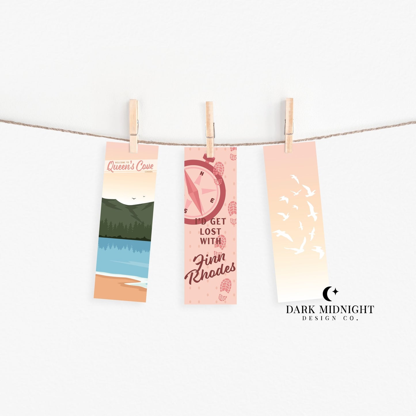 Scenic Queen's Cove Bookmark - Officially Licensed Queen's Cove Series - Dark Midnight Design Co