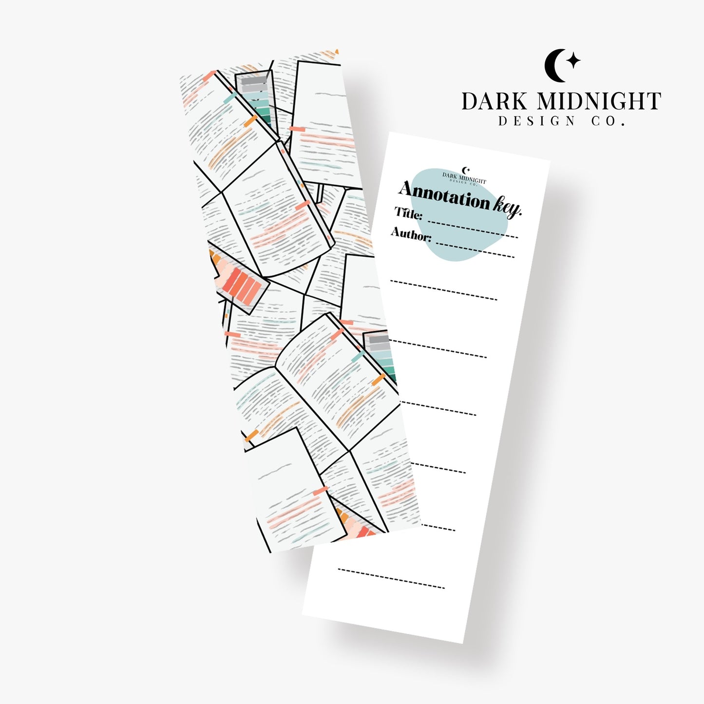 Set of 3 - Annotation Bookmarks - Dark Midnight Design Co