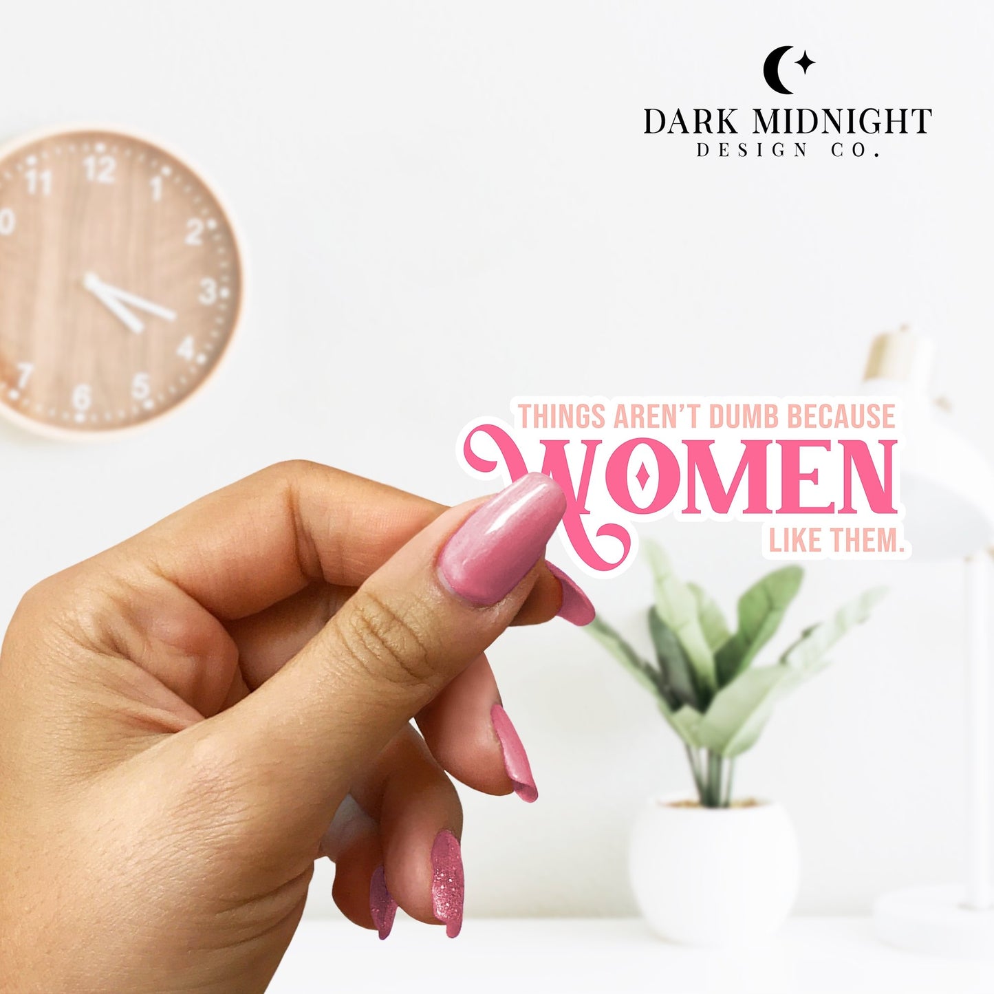 Things Women Love Sticker - Officially Licensed Queen's Cove Series - Dark Midnight Design Co