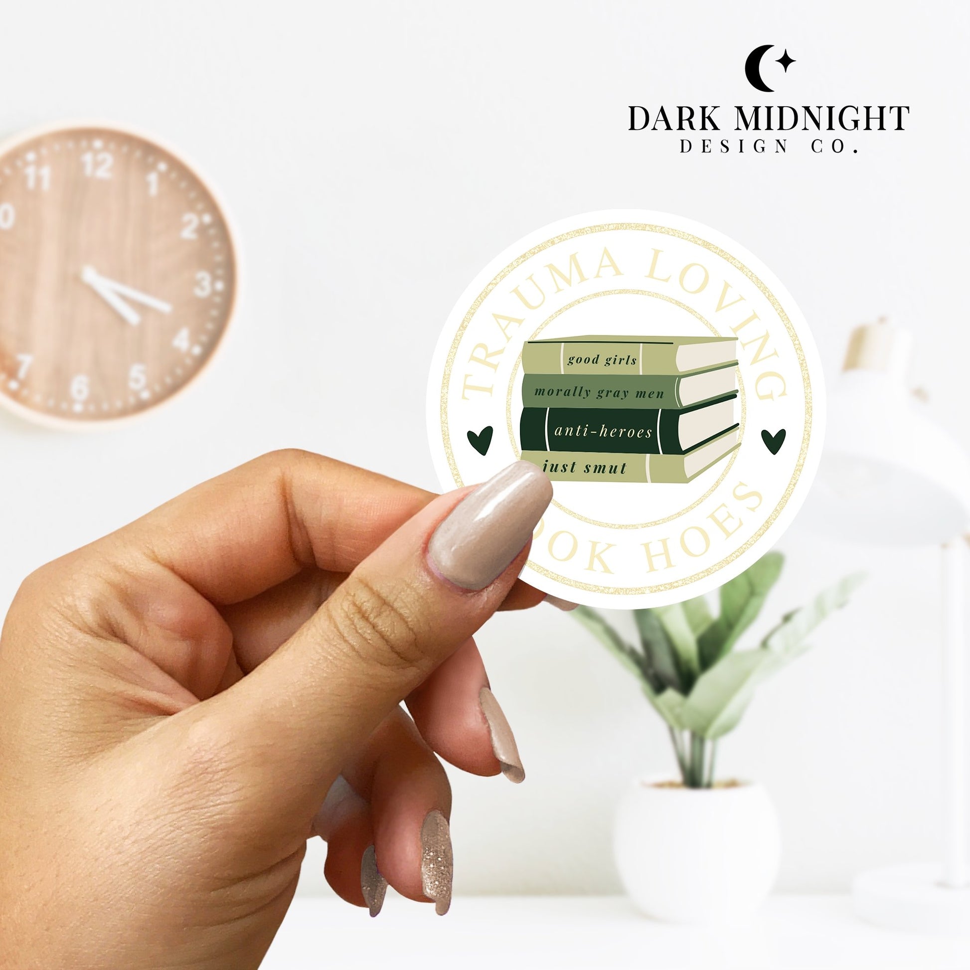 TLBH Book Club Logo Sticker - Dark Midnight Design Co