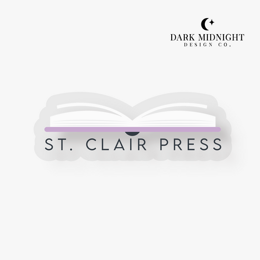 Pre-Order: St Clair Press Logo Sticker - Officially Licensed Unexpectedly In Love Series