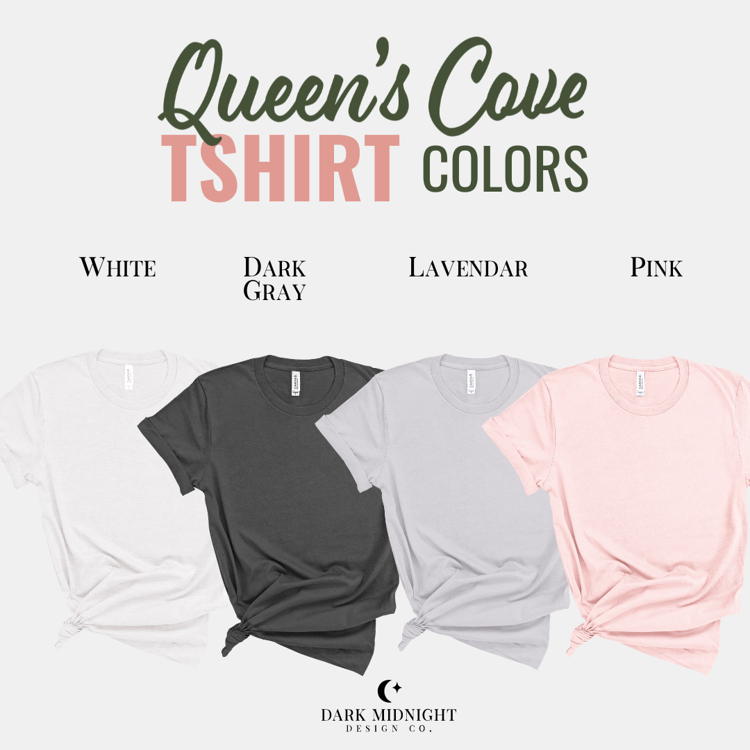 Pemberley Books Mural Tee - Officially Licensed Queen's Cove Series