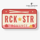 Rock Star Romance License Plate Sticker