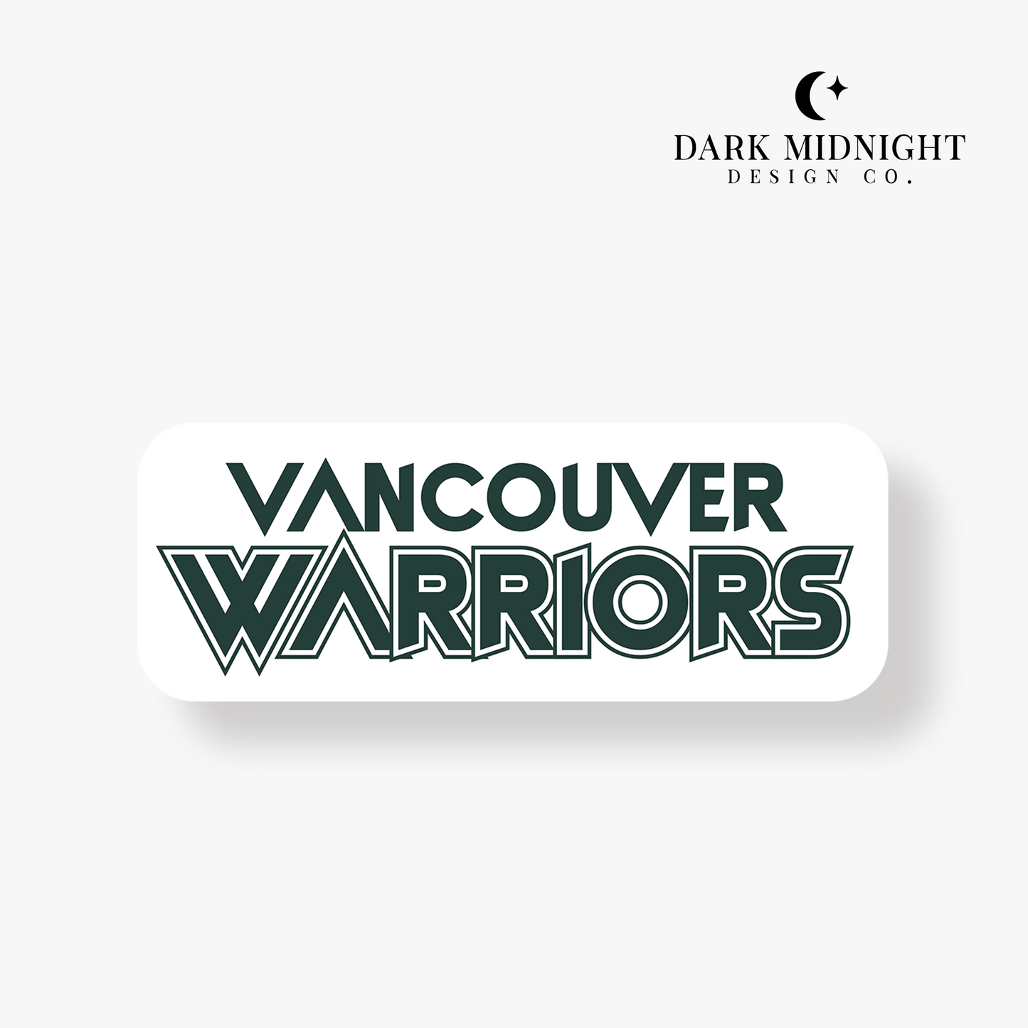 Vancouver Warriors Sticker - Officially Licensed Greatest Love Series