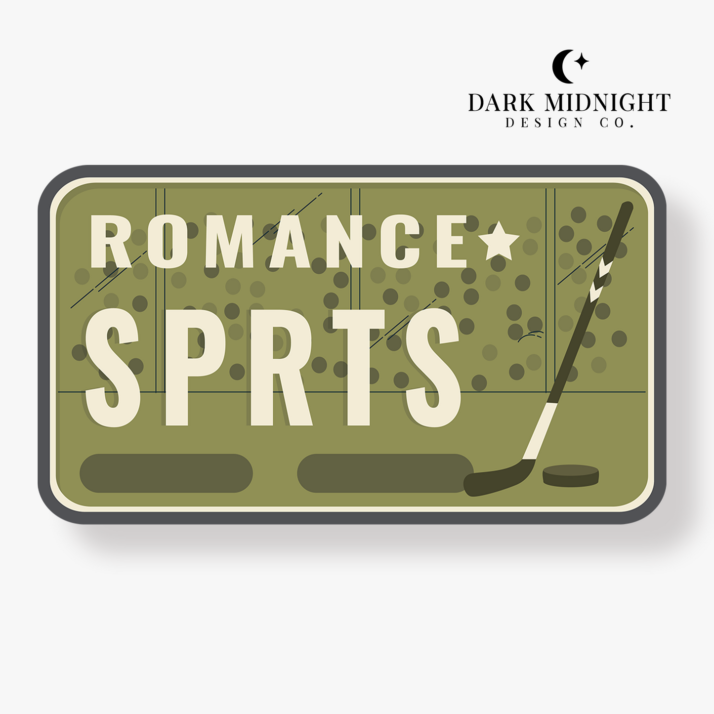 Sports Romance License Plate Sticker