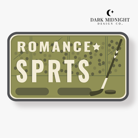 Sports Romance License Plate Sticker