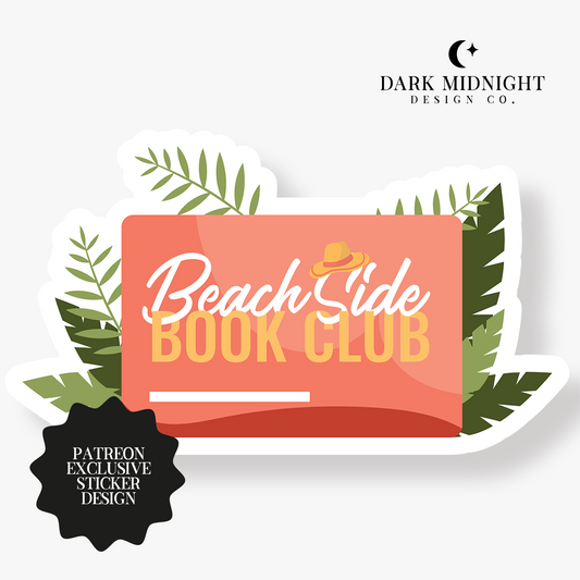 Beach Side Book Club Sticker - Patreon Exclusive Design