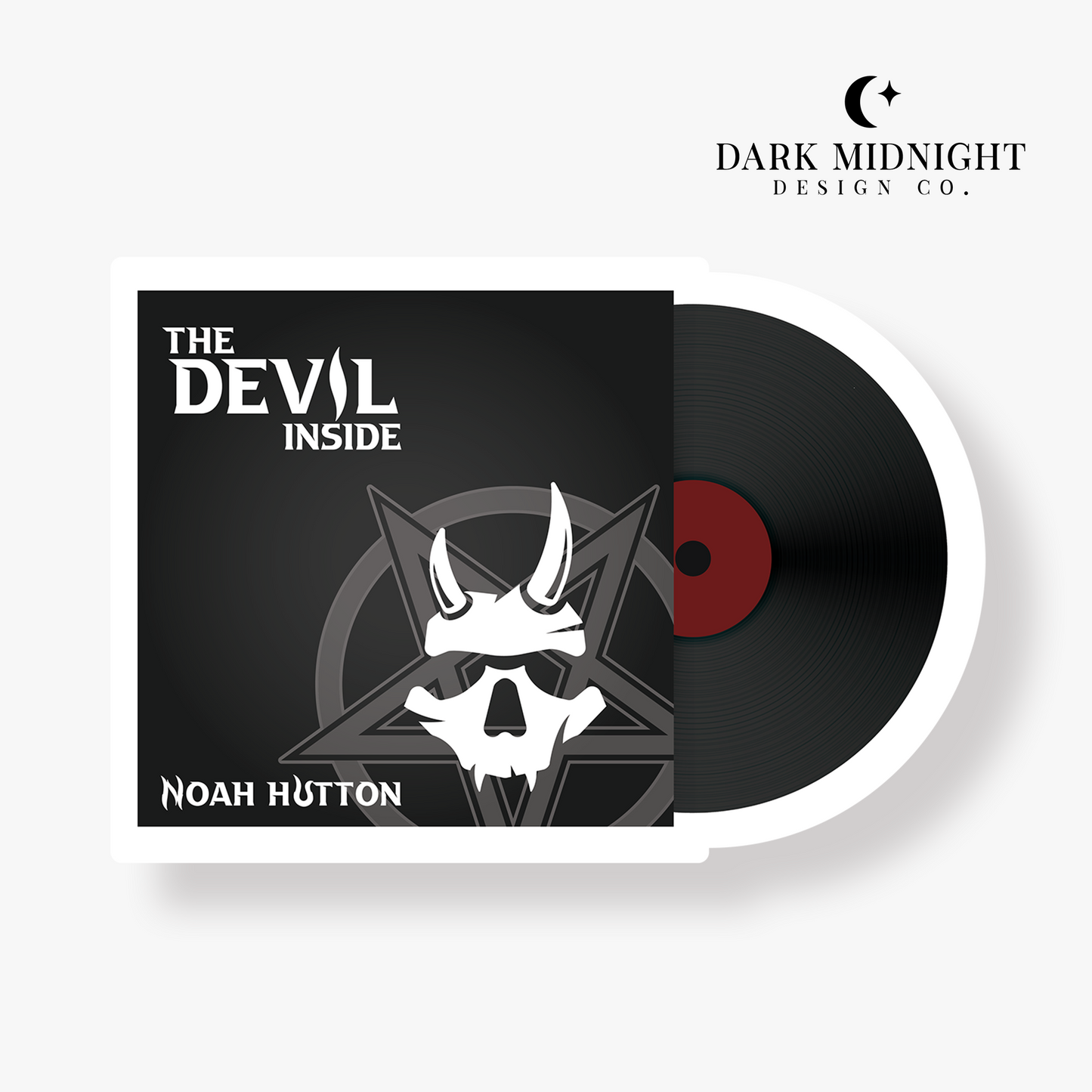 The Devil Inside Vinyl Album Sticker - Officially Licensed Greatest Love Series