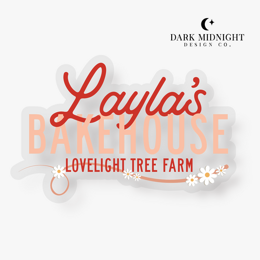 Layla's Bakehouse Logo Sticker - Officially Licensed Lovelight Farms Series