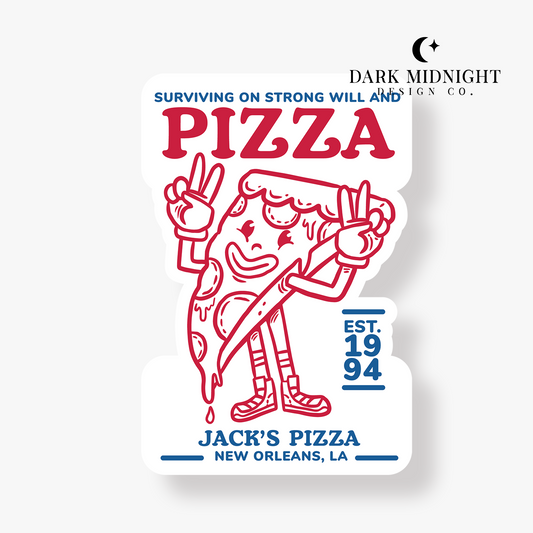 Jack's Pizza Sticker - Officially Licensed Orleans University Series Merch