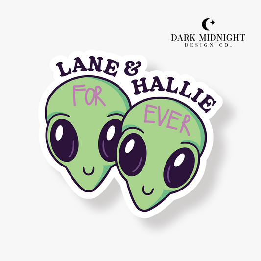Pre-Order: Lane & Hallie Forever Sticker - Officially Licensed Orleans University Series Merch
