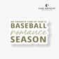 Baseball Romance Season Sticker