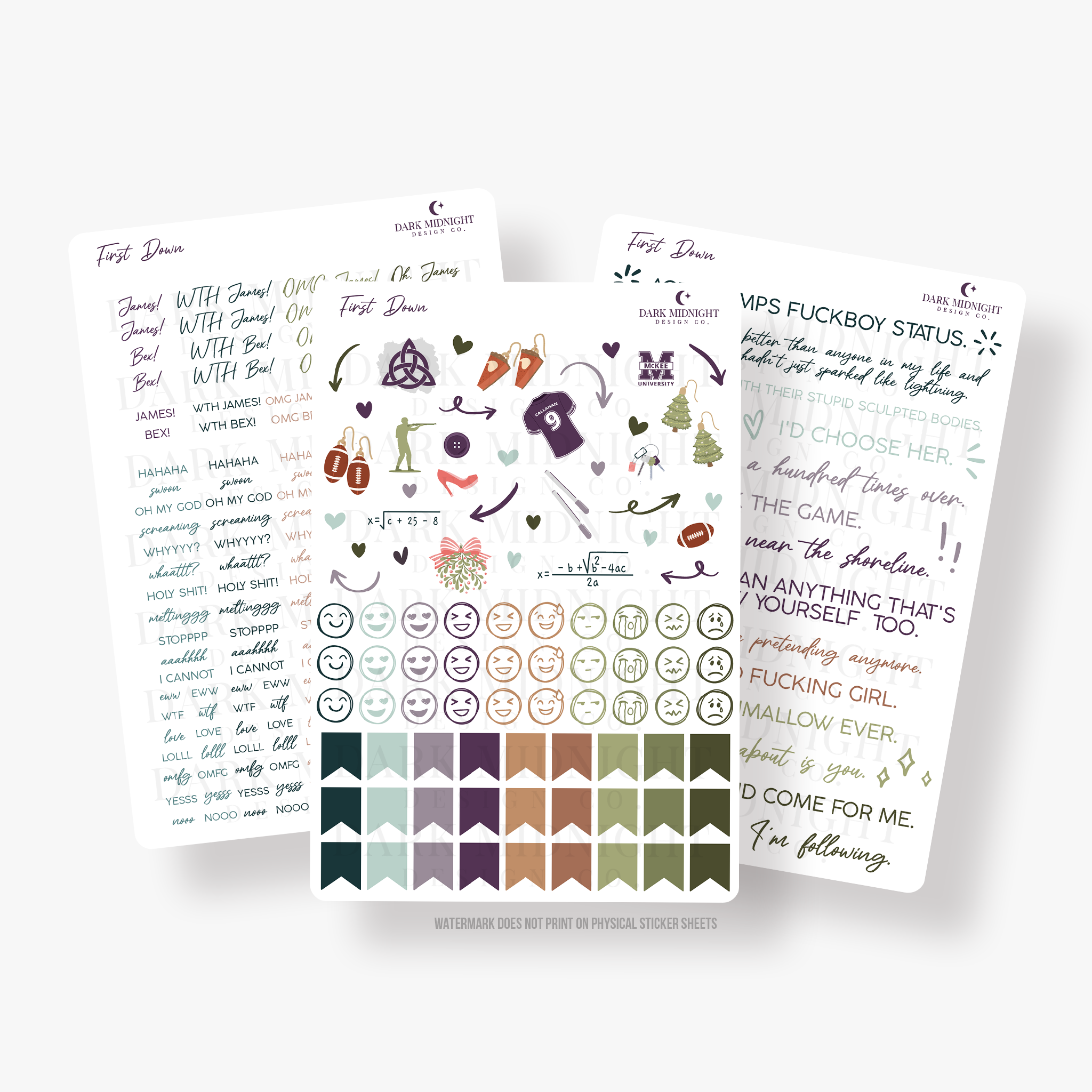 First Down Annotation Stickers - Officially Licensed Beyond The Play S ...