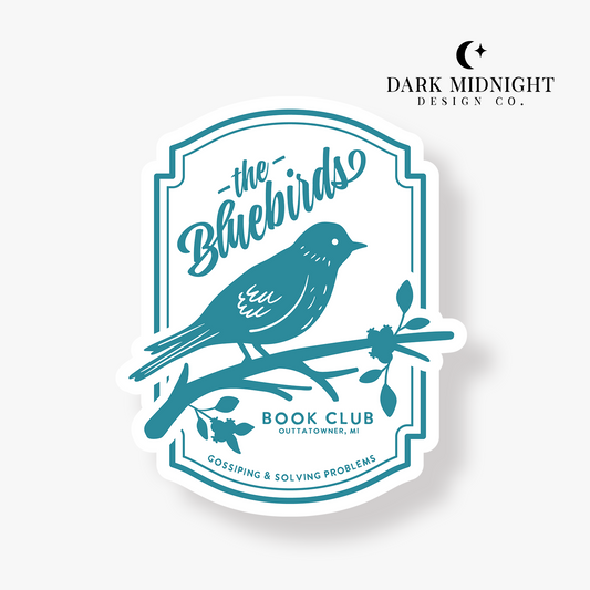 Bluebirds Book Club Logo Sticker - Officially Licensed Sullivan Family Series
