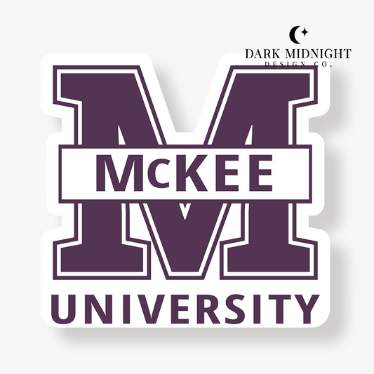 McKee University Sticker - Officially Licensed Beyond The Play Series