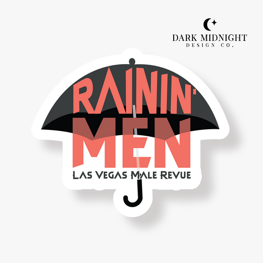Pre-Order: Rainin' Men Logo Sticker - Officially Licensed Unexpectedly In Love Series