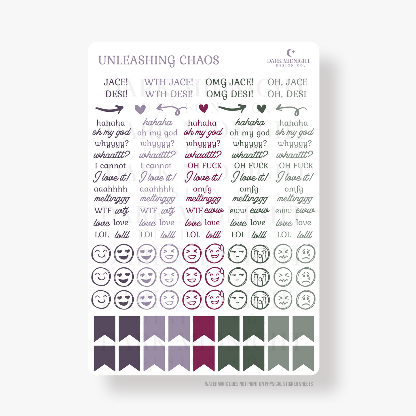 Unleashing Chaos Annotation Sticker Kit - Officially Licensed Unleashing Chaos