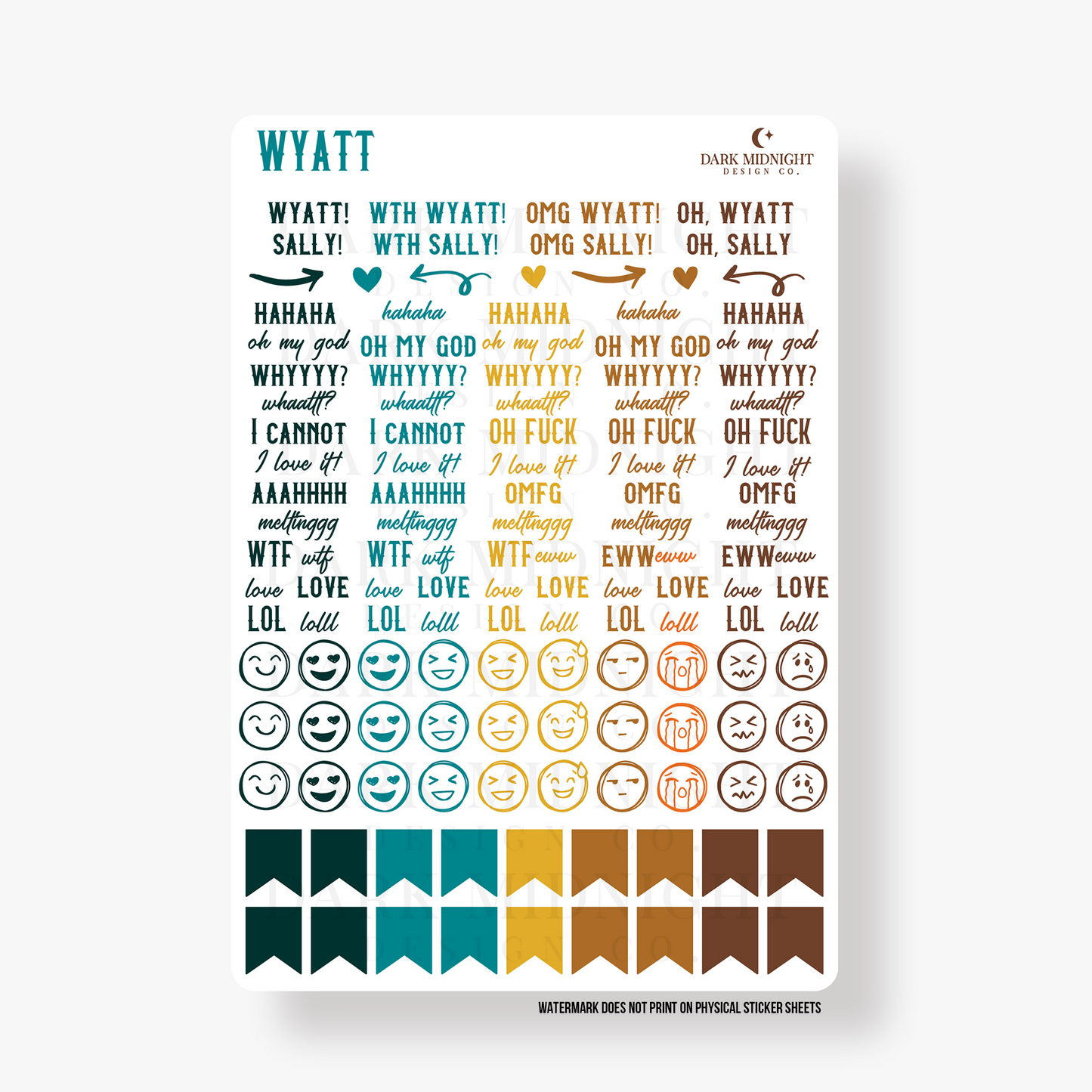 Pre-Order: Wyatt Annotation Stickers - Officially Licensed Lucky River Ranch