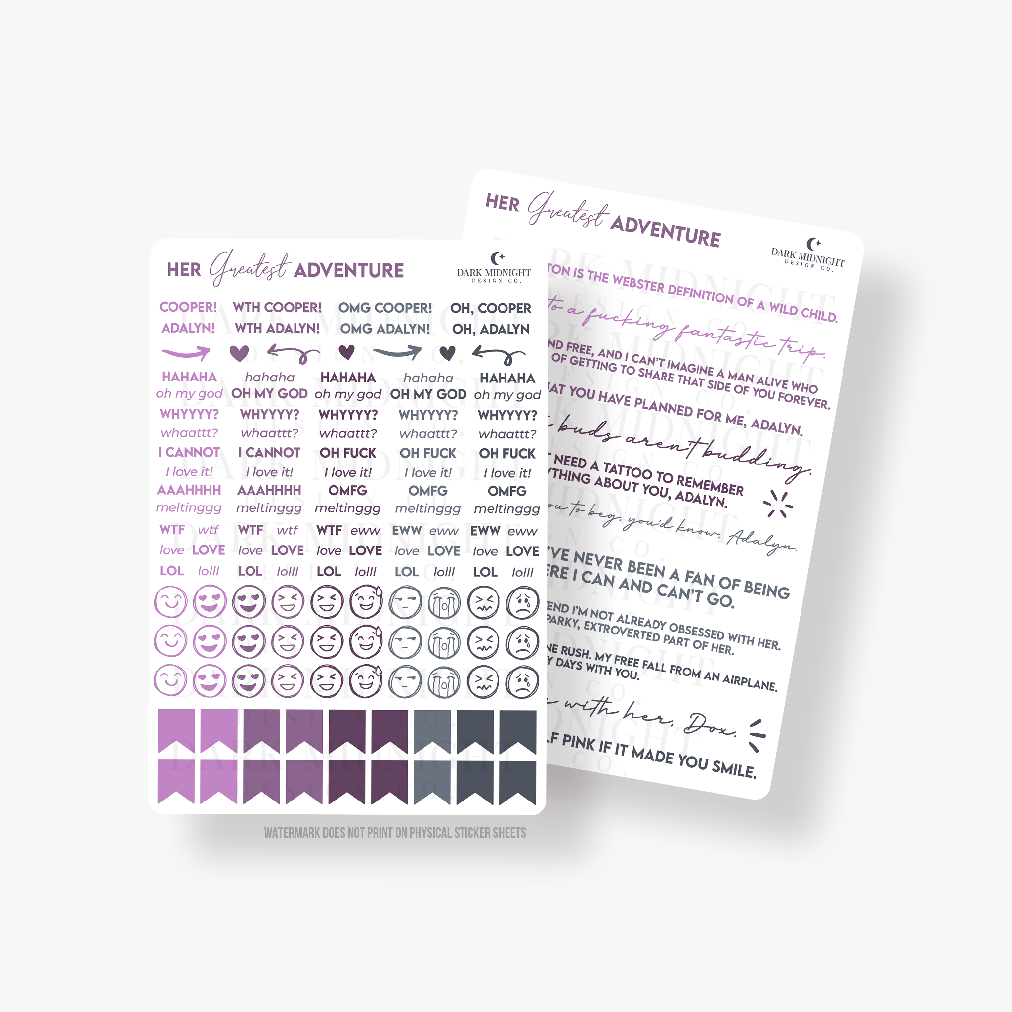 Her Greatest Adventure Annotation Stickers - Officially Licensed Great ...