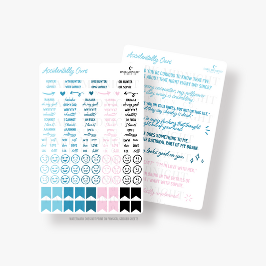Accidentally Ours Annotation Stickers - Officially Licensed Unexpectedly In Love Series