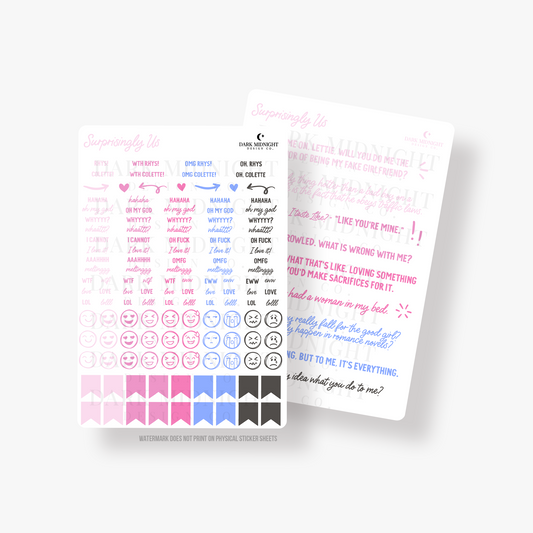 Pre-Order: Surprisingly Us Annotation Stickers - Officially Licensed Unexpectedly In Love Series