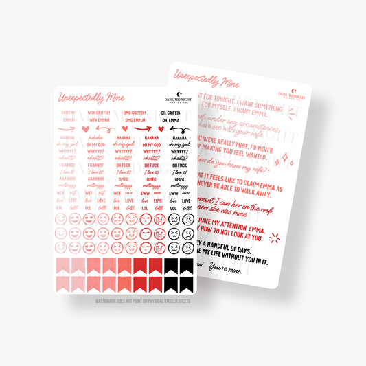 Unexpectedly Mine Annotation Stickers - Officially Licensed Unexpectedly In Love Series