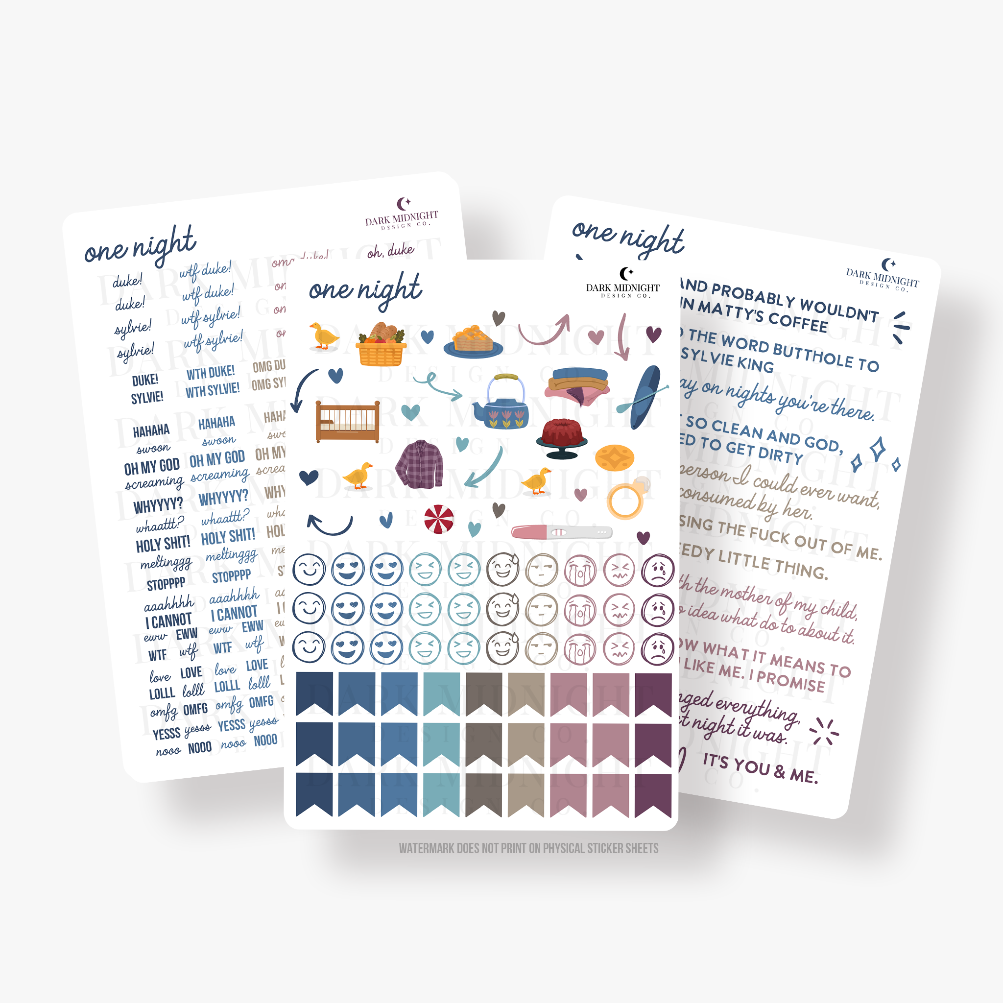 One Night Annotation Stickers - Officially Licensed Sullivan Family Se ...