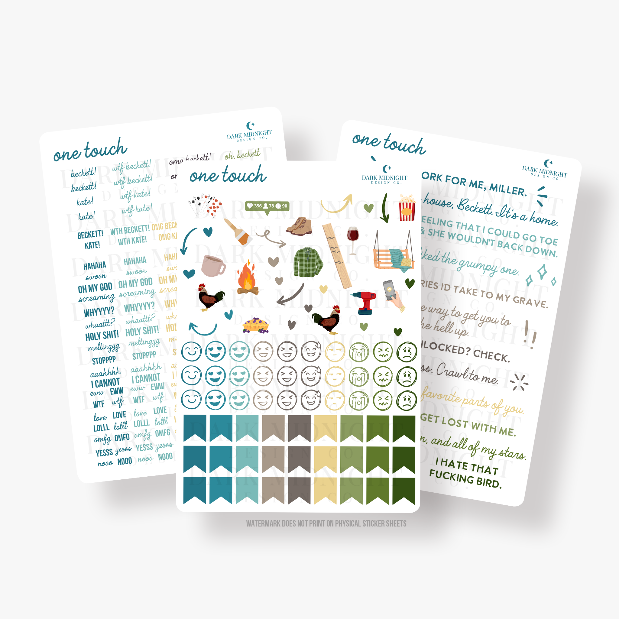 One Touch Annotation Stickers - Officially Licensed Sullivan Family Se ...