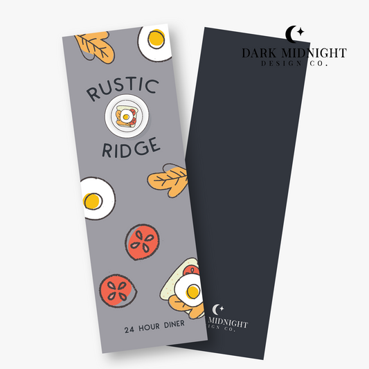 Rustic Ridge Diner Logo Bookmark - Officially Licensed Cherry Peak Series