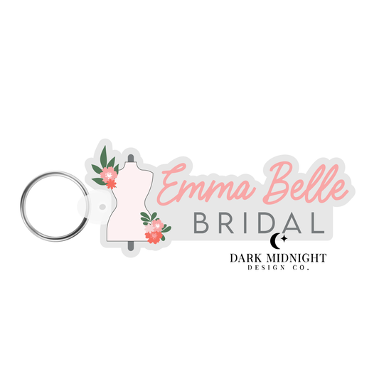 Pre-Order: Emma Belle Bridal Logo Keychain - Officially Licensed Unexpectedly In Love Series