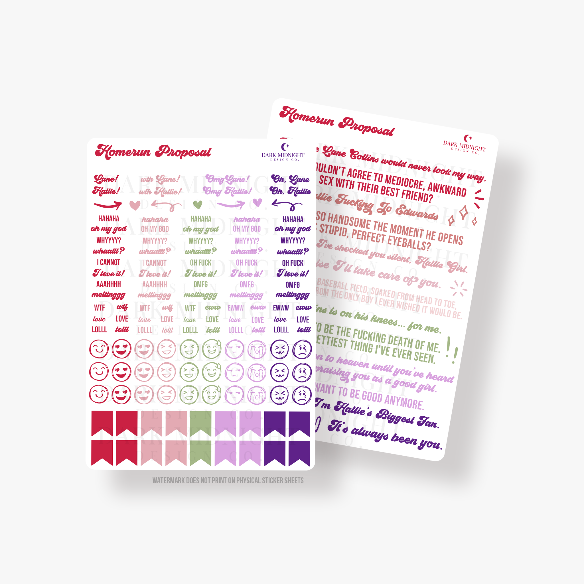Homerun Proposal Annotation Stickers - Officially Licensed Orleans Uni ...