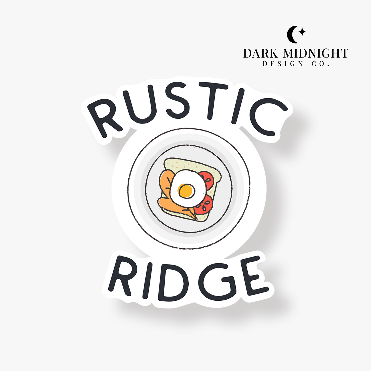 Rustic Ridge Diner Logo Sticker - Officially Licensed Cherry Peak Series