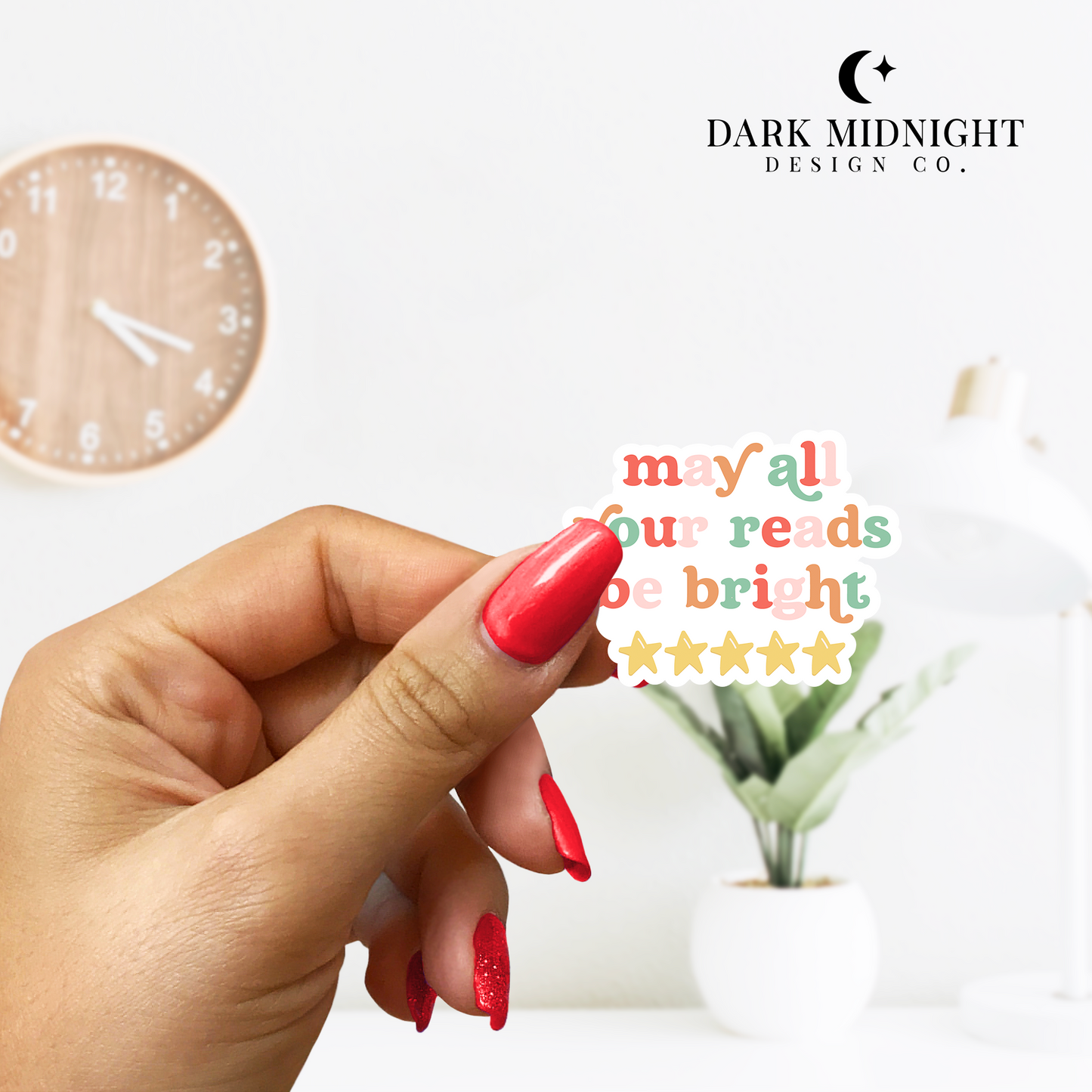 May All Your Reads Be Bright Sticker