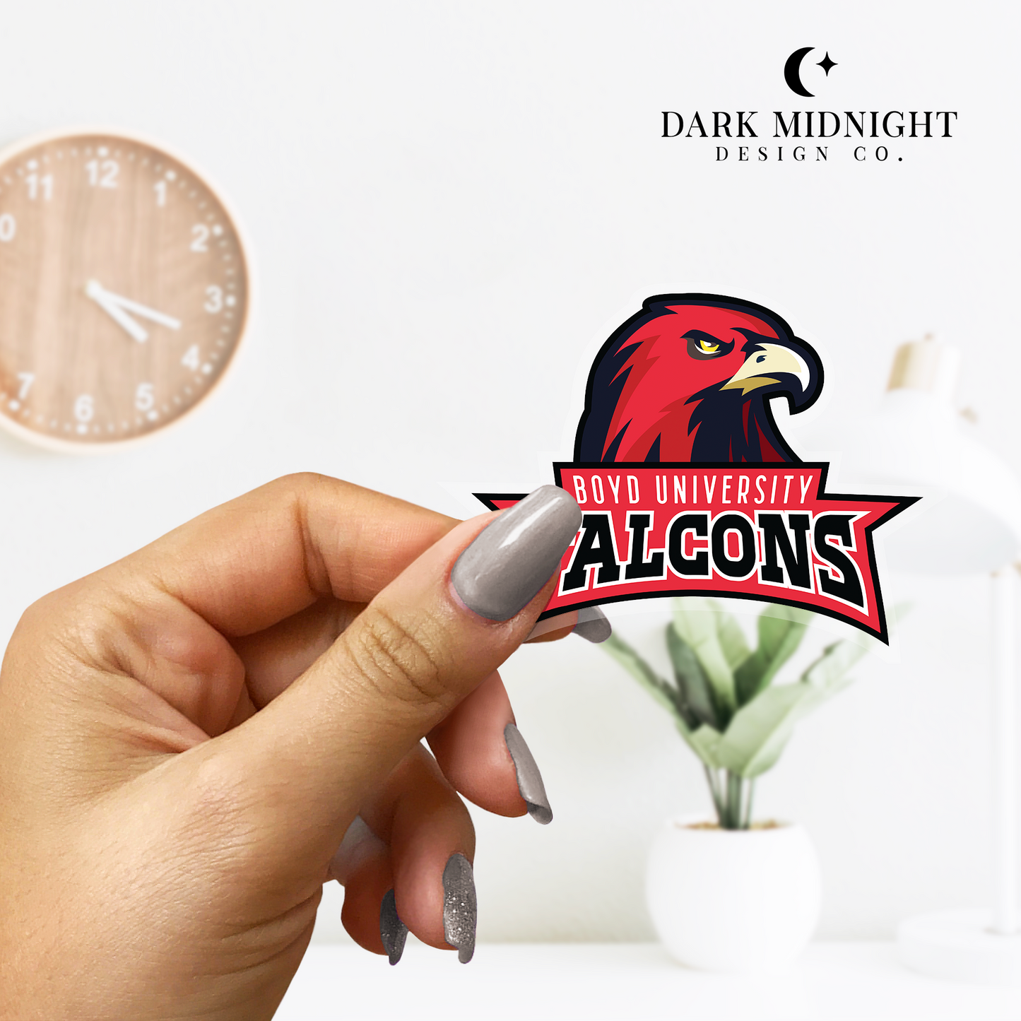 Boyd U Falcons Logo Sticker - Officially Licensed Rules of the Game Series