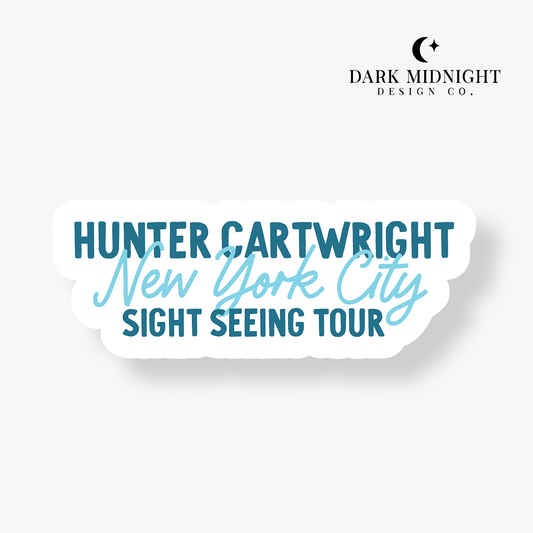 Hunter Cartwright Sight Seeing Tour Sticker - Officially Licensed Unexpectedly In Love Series