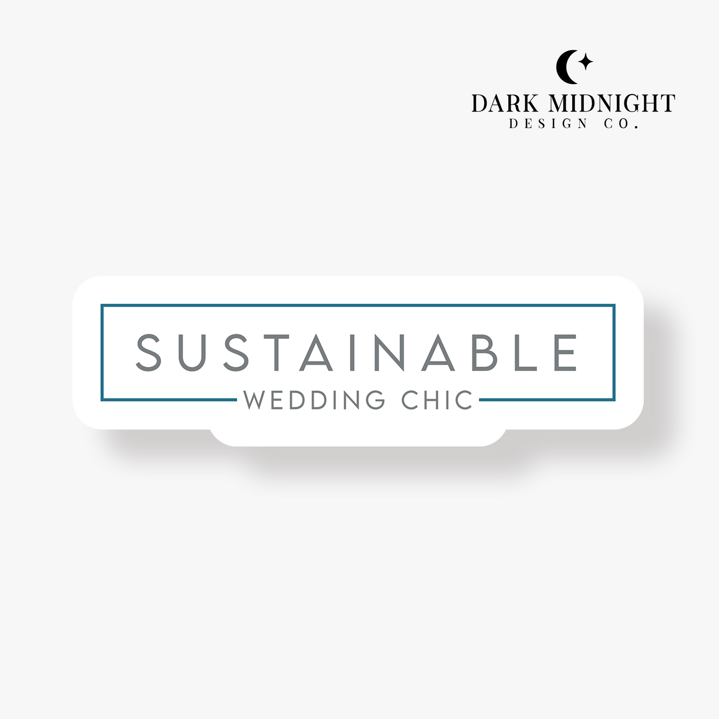 Sustainable Wedding Chic Logo Sticker - Officially Licensed Unexpectedly In Love Series