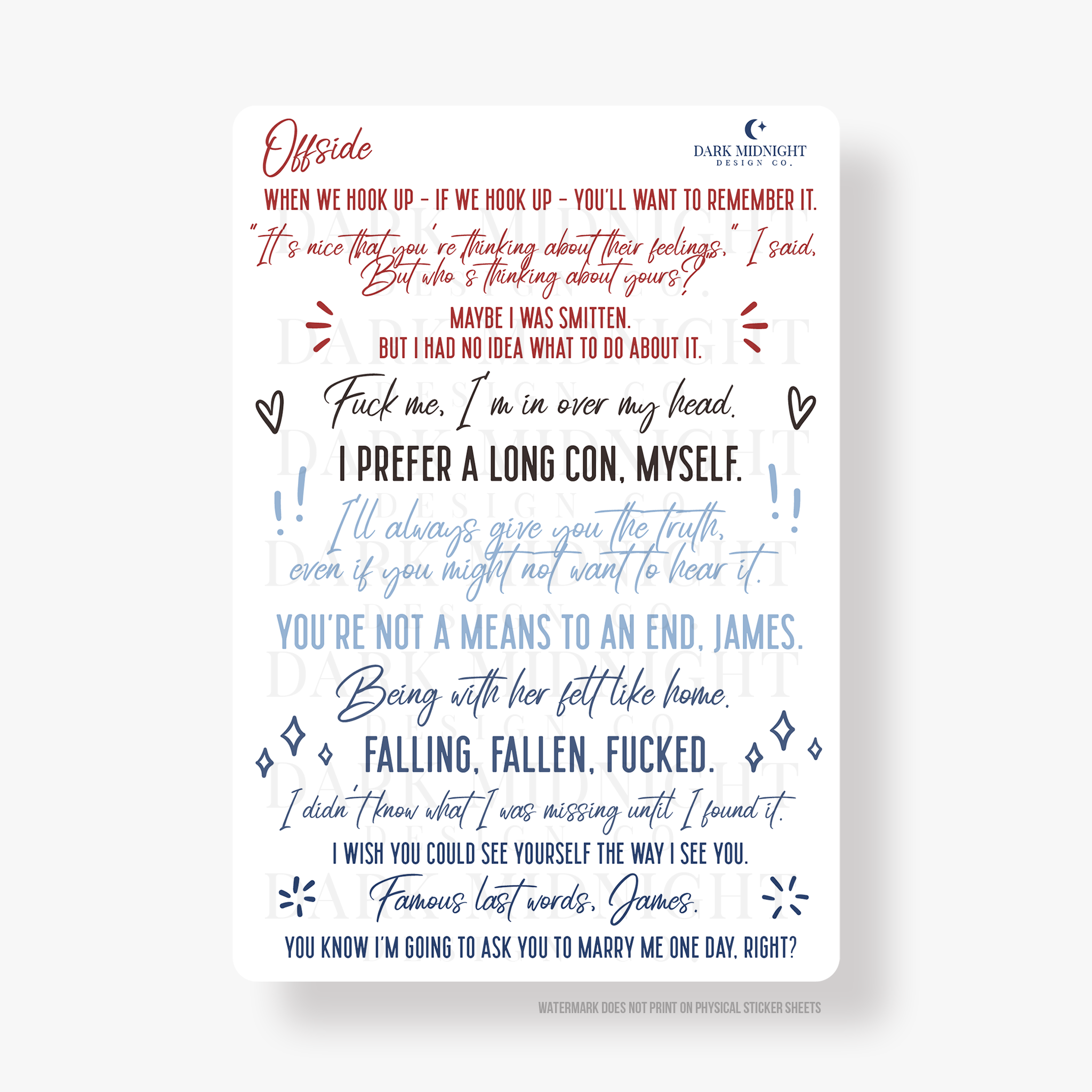 Offside Sticker Offside Illustrated Cover Annotation Stickers - Officially Licensed Ru ...