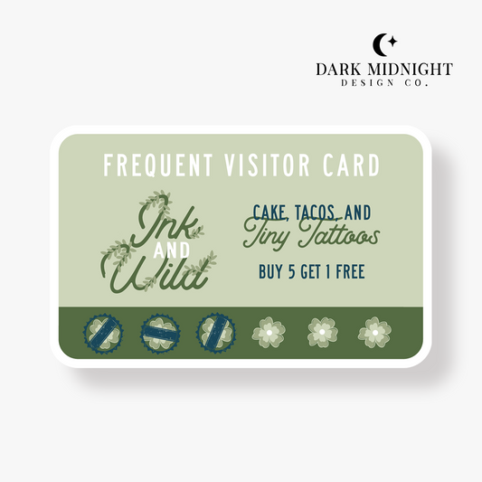 Ink and Wild Loyalty Card Sticker - Officially Licensed Lovelight Farms Series