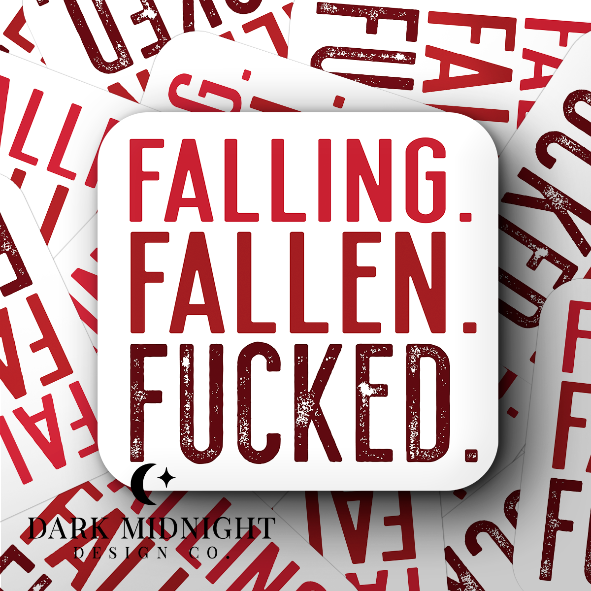 Falling Fallen Fucked Sticker - Officially Licensed Rules of the Game Series