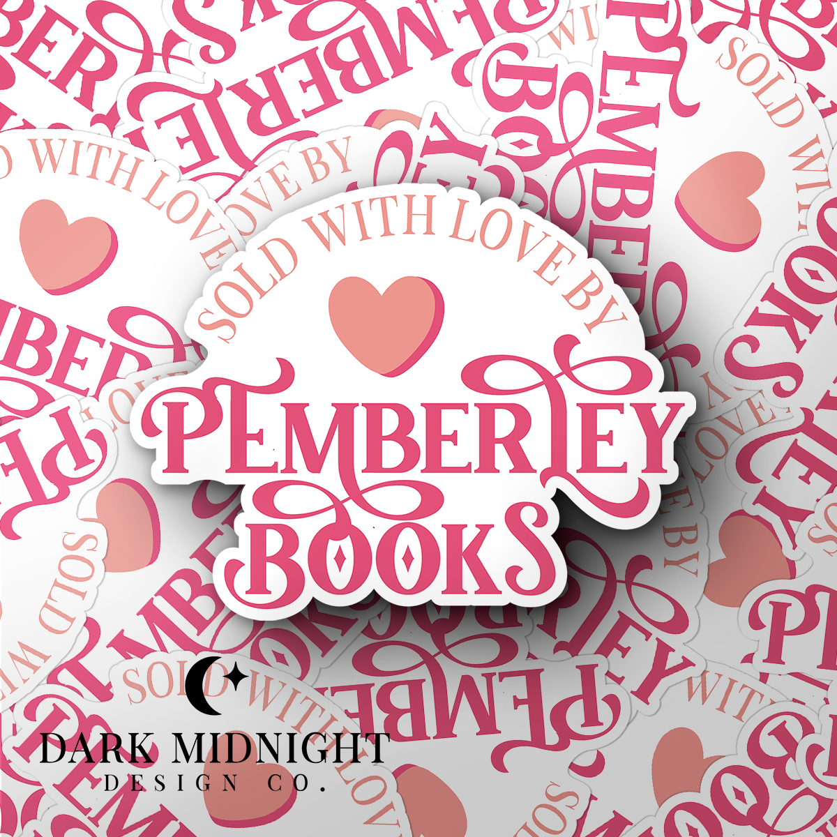 Sold With Love By Pemberley Books Sticker - Officially Licensed Queen's Cove Series