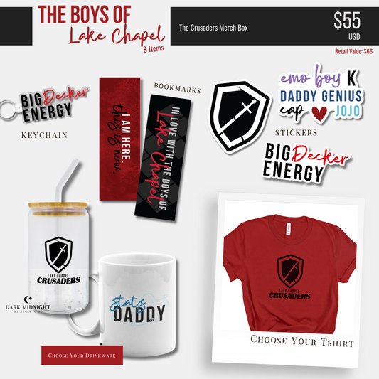 Crusaders Merch Box - Officially Licensed Boys of Lake Chapel Series