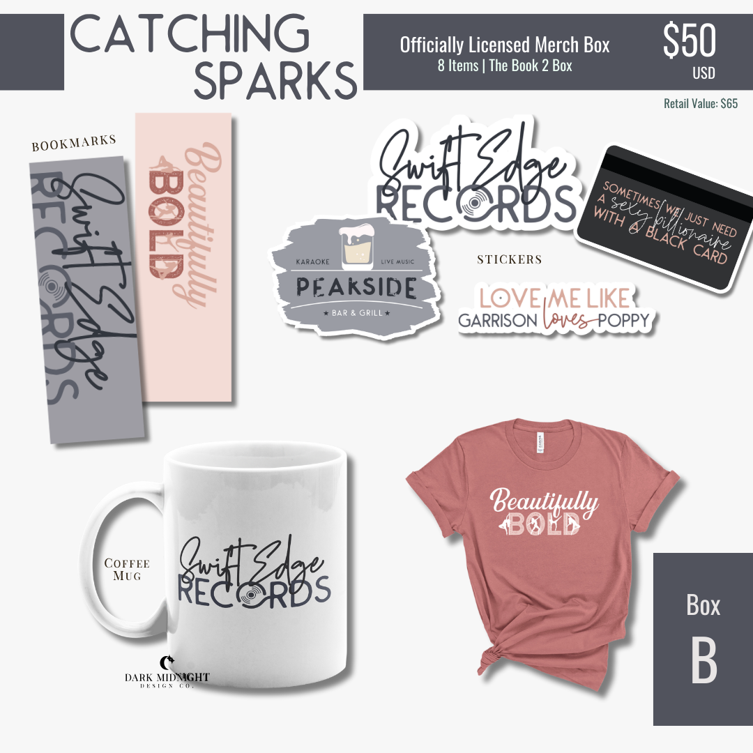 Catching Sparks Merch Box - Officially Licensed Cherry Peak Series