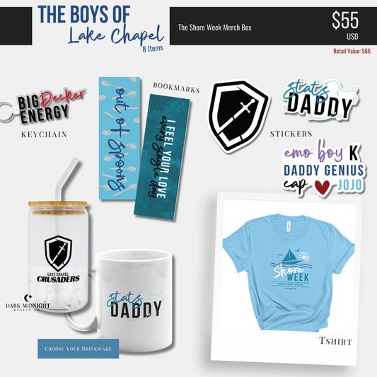 Shore Week Merch Box - Officially Licensed Boys of Lake Chapel Series