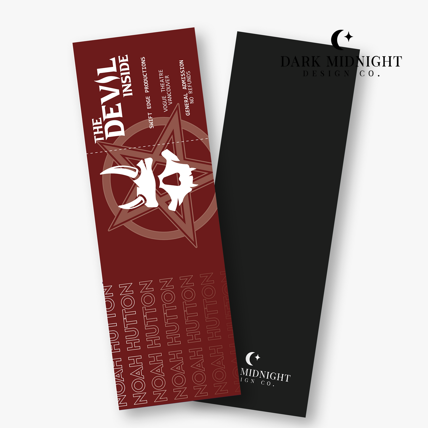 The Devil Inside Concert Ticket Bookmark - Officially Licensed Greatest Love Series